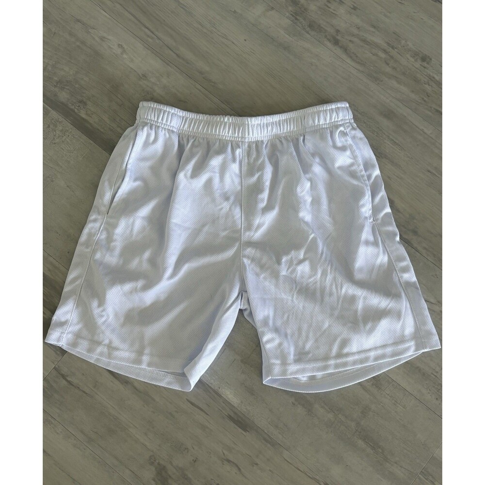 Coofandy Mesh Shorts Mens Small Athletic White Pockets New